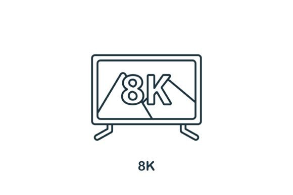 8K Icon for Local Business Branding and Graphics