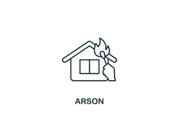 Arson Icon: A Versatile Graphic Asset for Branding and Marketing