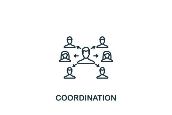 Coordination Icon: A Versatile Graphic Asset for Modern Web Design