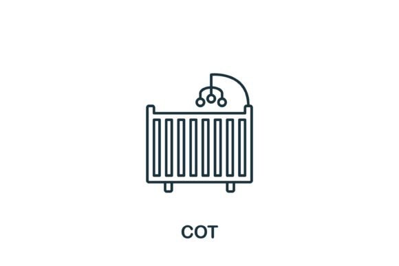 Cot Icon – A Versatile Graphic for Modern Web and Editorial Design