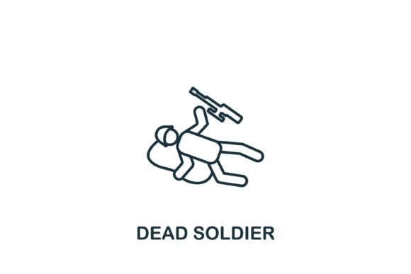 Dead Soldier Icon: A Versatile Graphic for Branding and Marketing
