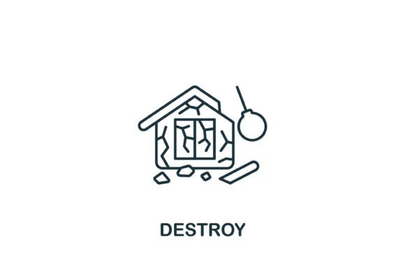 Destroy Icon: A Versatile Graphic for Modern Design Projects