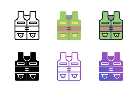 Fishing Vest Icon - Clean Graphics for Modern Icons