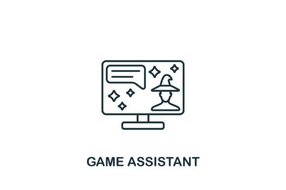 Game Assistant Icon for Graphics and Icons