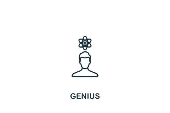 Genius Icon: A Versatile Graphic for Handmade Creations