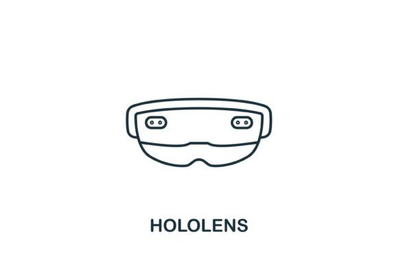 Hololens Icon for Modern Graphics and Icons