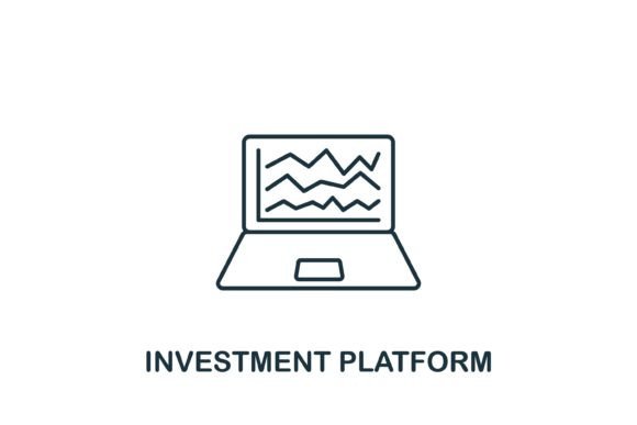 Investment Platform Icon for Local Business Graphics