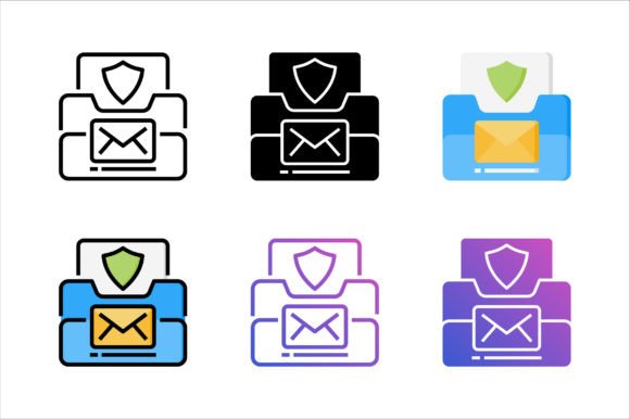 Mail Protection Icon: A Must-Have Graphic Asset for Clean Web Design