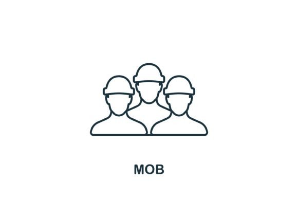 Mob Icon: A Versatile Graphic for Modern Design Projects
