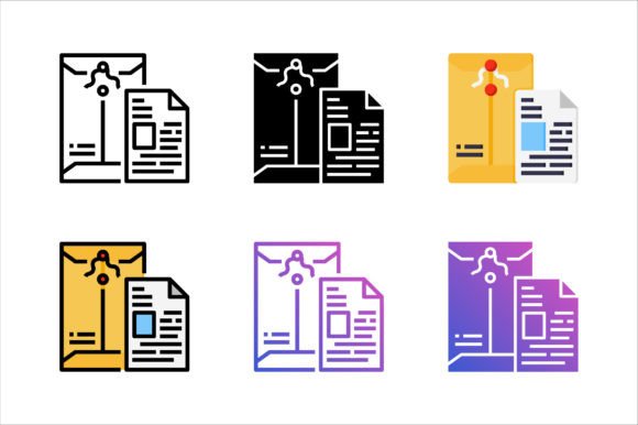 Open Document Icon for Crafting and Graphics