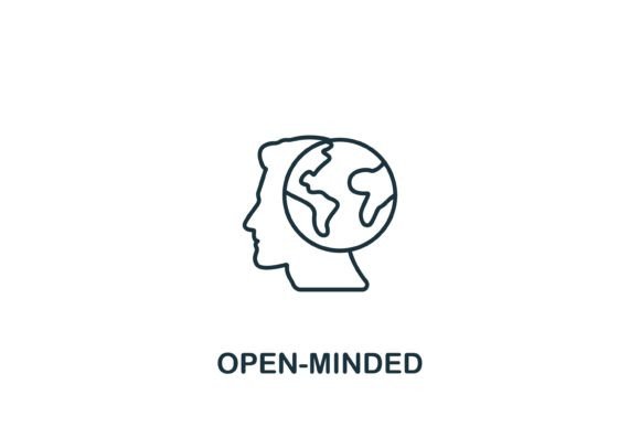 Open-Minded Icon for Handmade Graphics and Icons