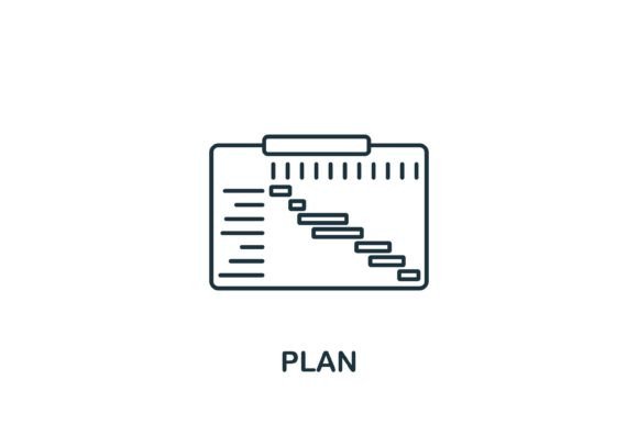 Plan Icon: A Versatile Embroidery Design for Creative Projects