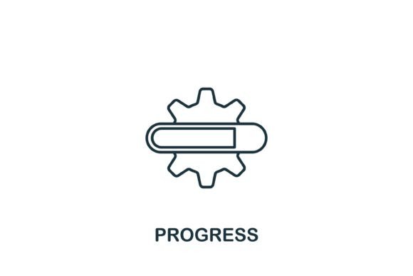 Progress Icon: A Modern Graphic Asset for Bloggers and Publishers