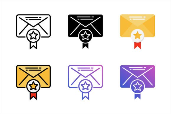 Recommendation Email Icon for Graphics and Icons
