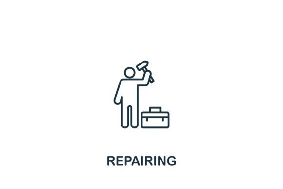 Repairing Icon: A Versatile Graphic Asset for Web and Editorial Design