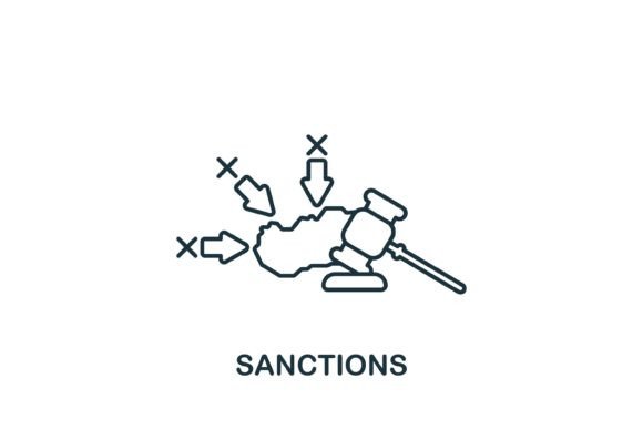 Sanctions Icon for Graphics and Icons