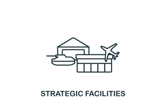 Strategic Facilities Icon for Branding and Marketing Graphics