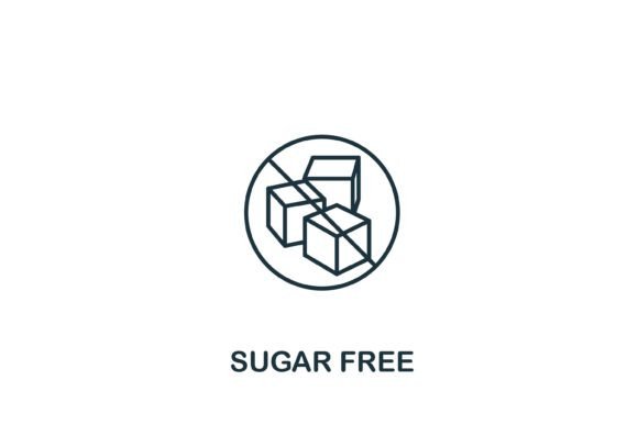 Sugar Free Icon – A Modern Graphic for Clean Web Design