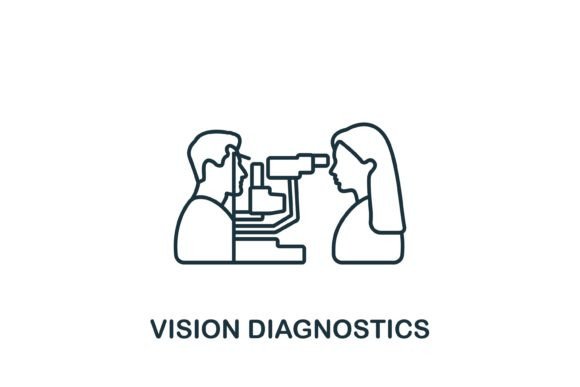 Vision Diagnostics Icon for Small Business Branding