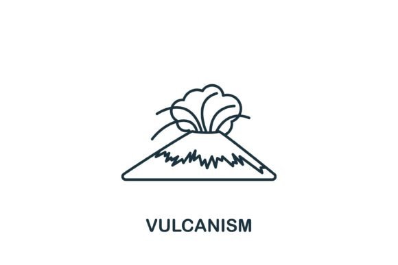 Vulcanism Icon – A Versatile Graphic for Digital Sellers